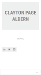 Mobile Screenshot of claytonaldern.com